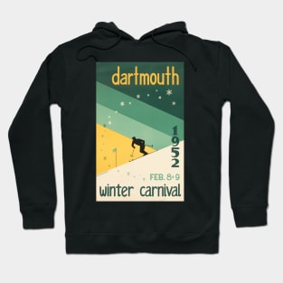 Vintage 1952 Dartmouth Winter Carnival Poster Hoodie